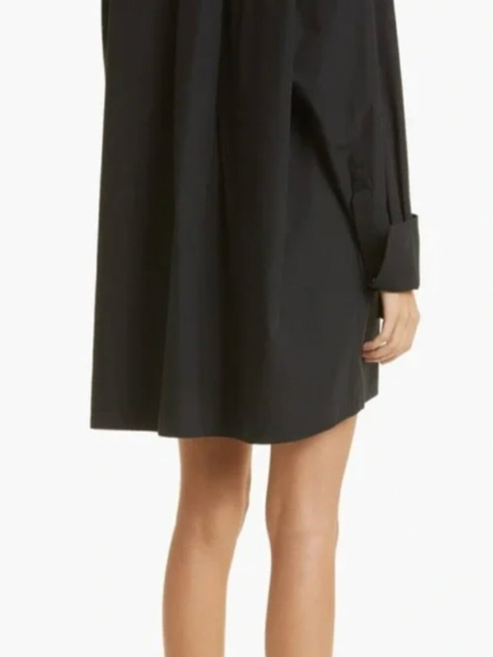 ATM Long Sleeve Swing Poplin Shirtdress - Picture 7 of 8